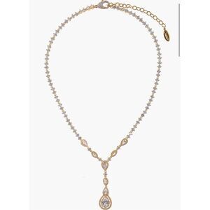 ZAXIE By Stefanie Taylor Cubic Zirconia Lariat Necklace